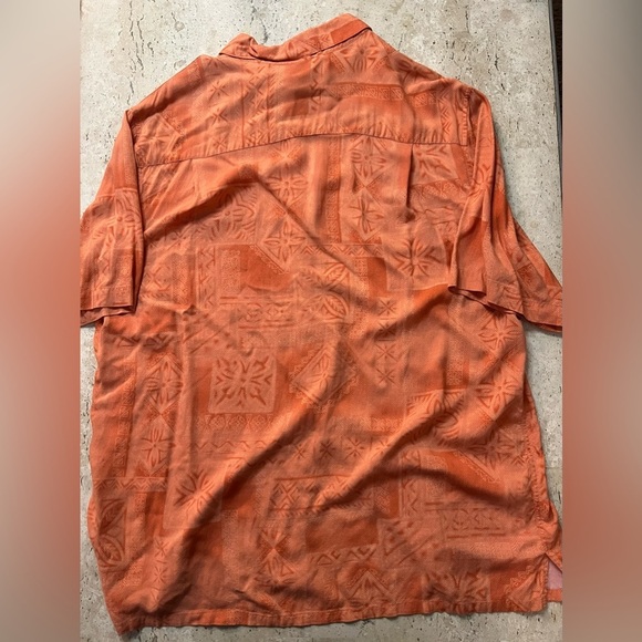 Batik Bay Light Orange Hawaiian Shirt Size Large - Picture 4 of 4